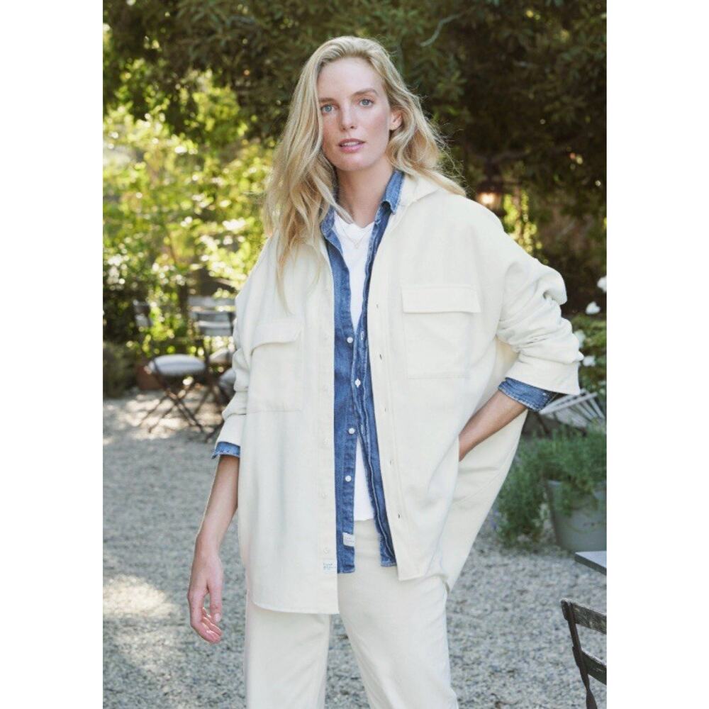 Frank & Eileen Mcloghlin Oversized Button Down Shirt Women's Minimalist Luxury S